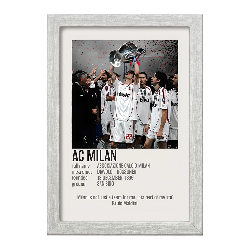 تابلو خندالو طرح آث میلان (Ac Milan) کد F13468