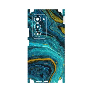 MAHOOT Turquoise marblewith golden streaks-FullSkin Cover Sticker for Xiaomi Redmi 15 4G