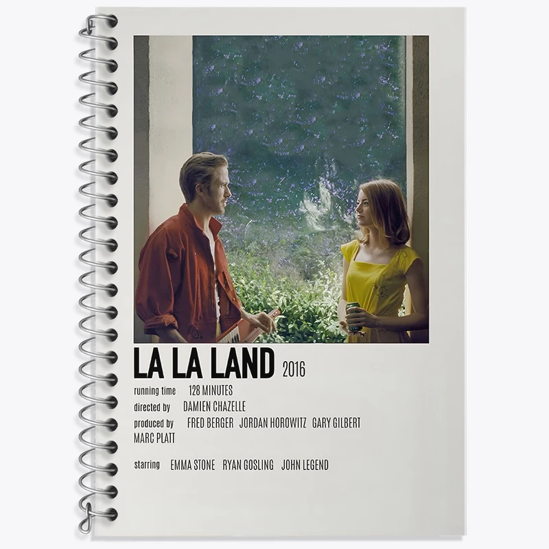 دفتر زبان دوخط 50 برگ خندالو طرح لالا لند (La La Land) کد F13419