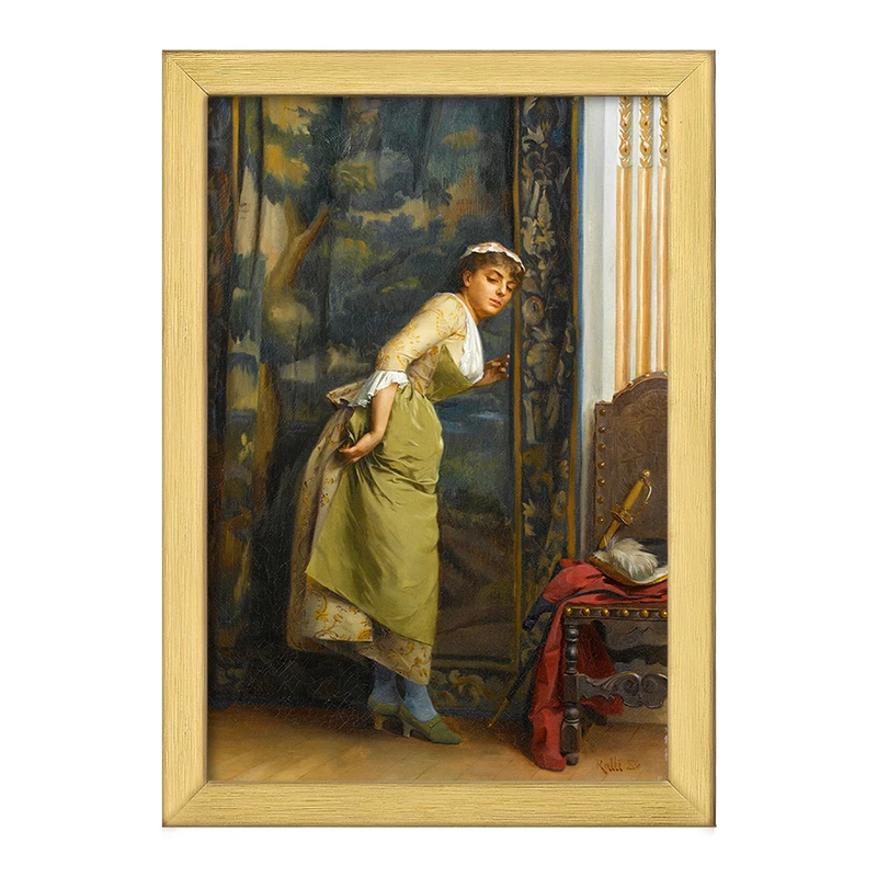 تابلو خندالو طرح نقاشی دختر جوان اورشلیم اثر تئودوروس رالی کد F12272