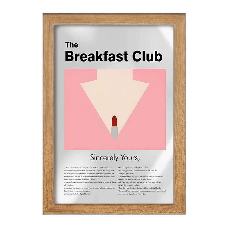 تابلو خندالو طرح کلوپ صبحانه (The Breakfast Club) کد F13809