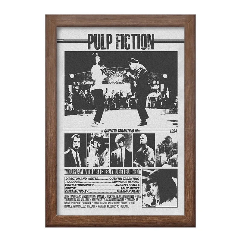 تابلو خندالو طرح پالپ فیکشن (Pulp Fiction) کد F13509