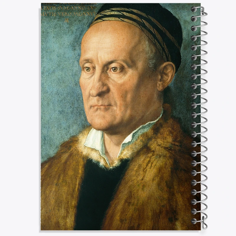 دفتر شطرنجی 50 برگ خندالو طرح پرتره یاکوب مافل آلبرشت دورر کد F12389