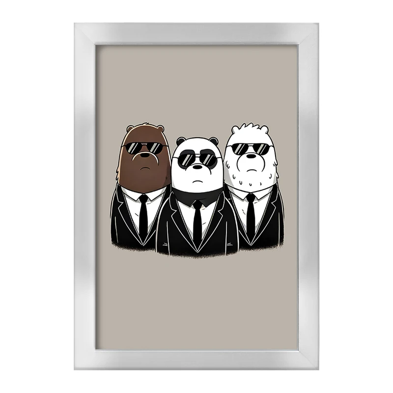 تابلو خندالو طرح سه خرس کله پوک کد F8962