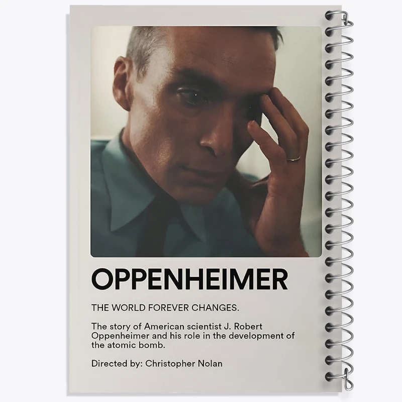 دفتر شطرنجی 50 برگ خندالو طرح اوپنهایمر (Oppenheimer) کد F12915