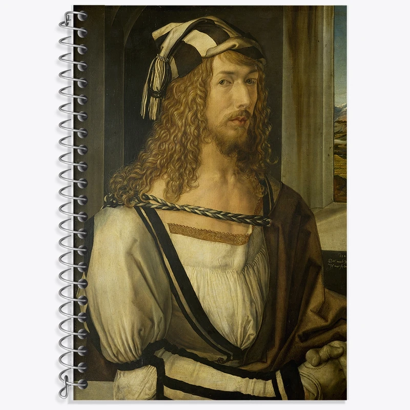 دفتر لغت 50 برگ خندالو طرح سلف پرتره آلبرشت دورر کد F12390