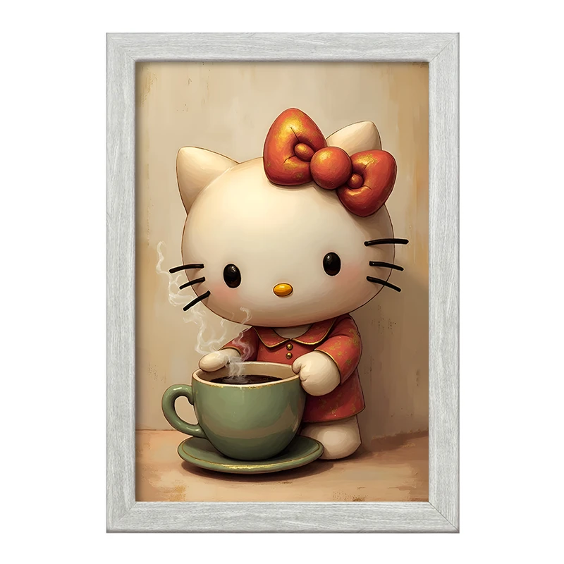 تابلو خندالو طرح هلو کیتی (Hello Kitty) کد F11704