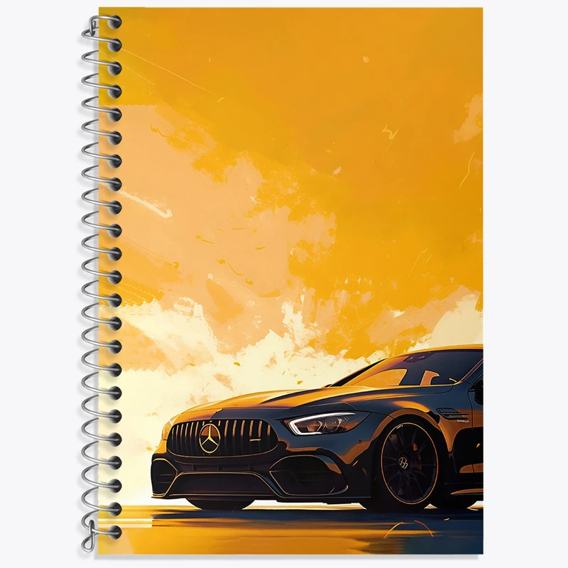 دفتر نت موسیقی 50 برگ خندالو طرح ماشین بنز کد F3699