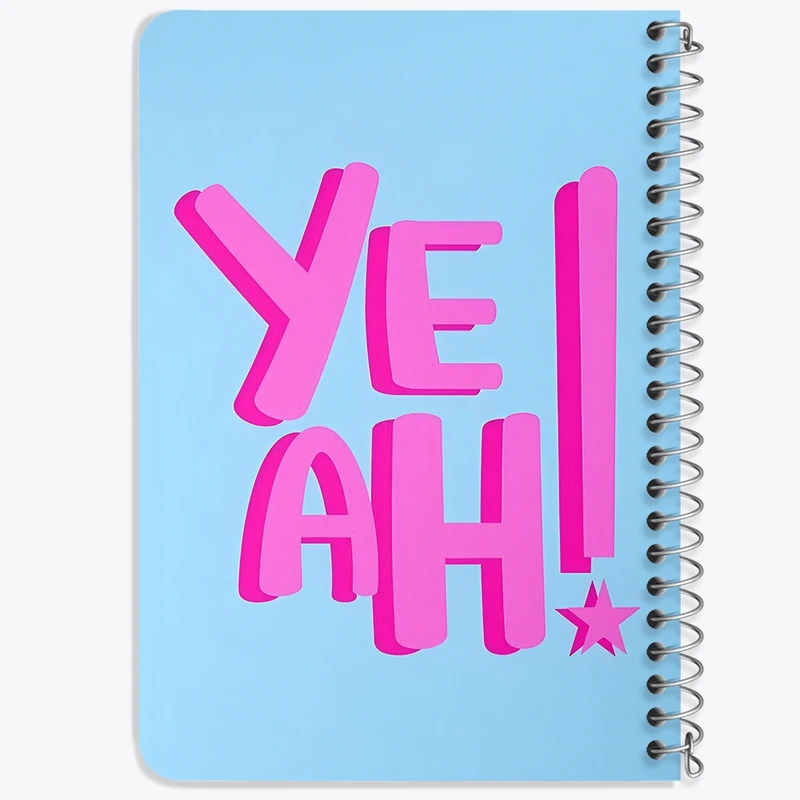 دفتر یادداشت 50 برگ خندالو طرح Yeah کد F4080