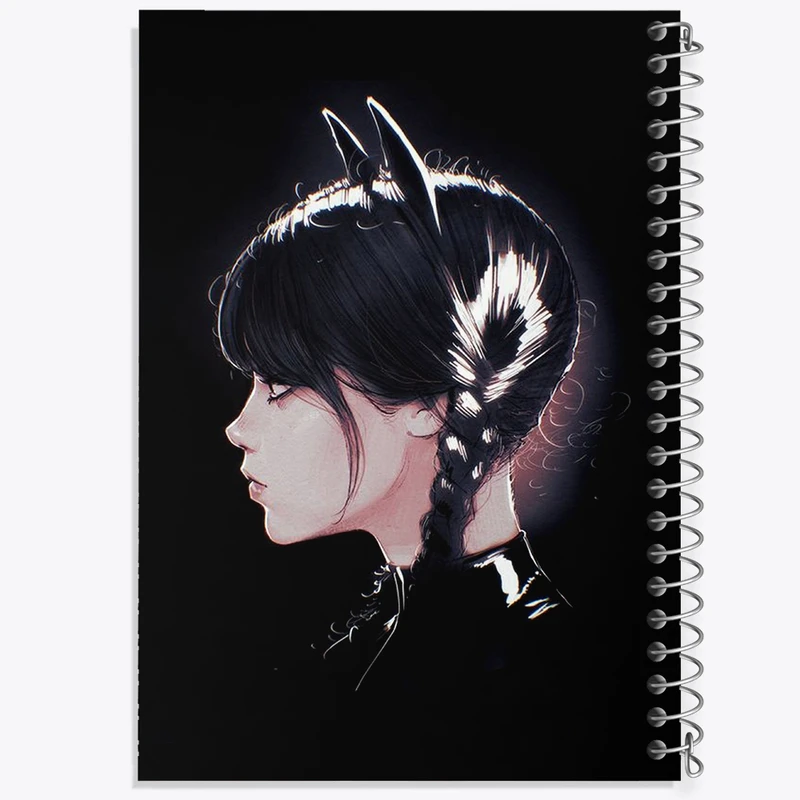 دفتر طراحی 50 برگ خندالو طرح سریال ونزدی Wednesday کد 25300