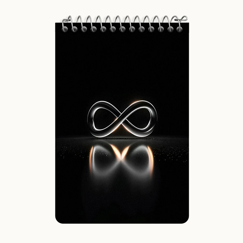 دفتر یادداشت 50 برگ خندالو طرح بی نهایت کد F12871