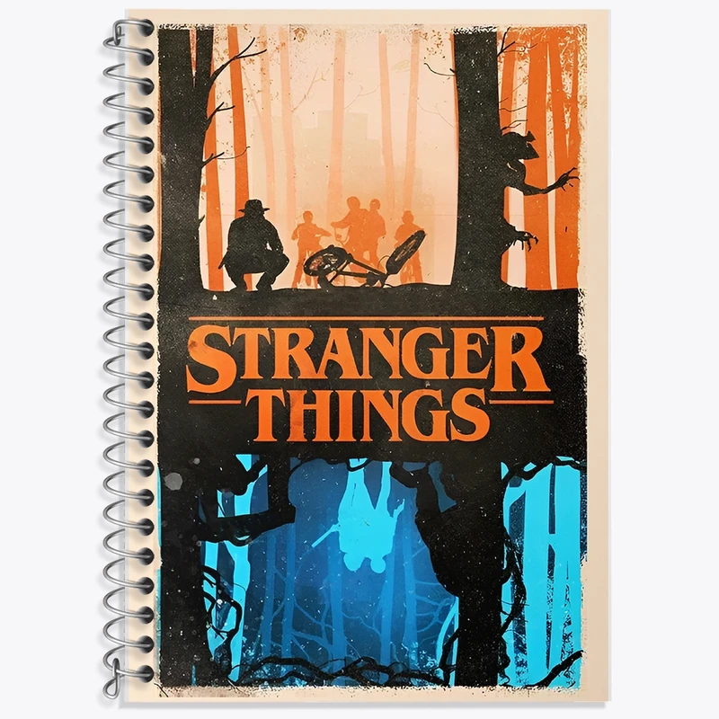 دفتر لغت 50 برگ خندالو طرح استرنجر تینگز (Stranger Things) کد F10172