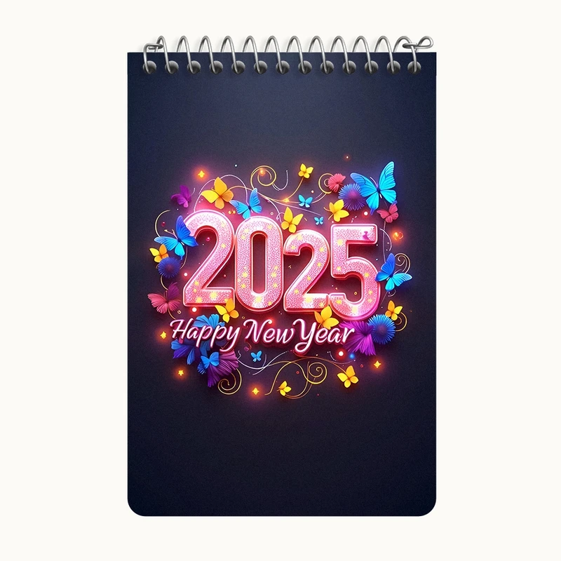 دفتر یادداشت 50 برگ خندالو طرح سال 2025 کد F9183