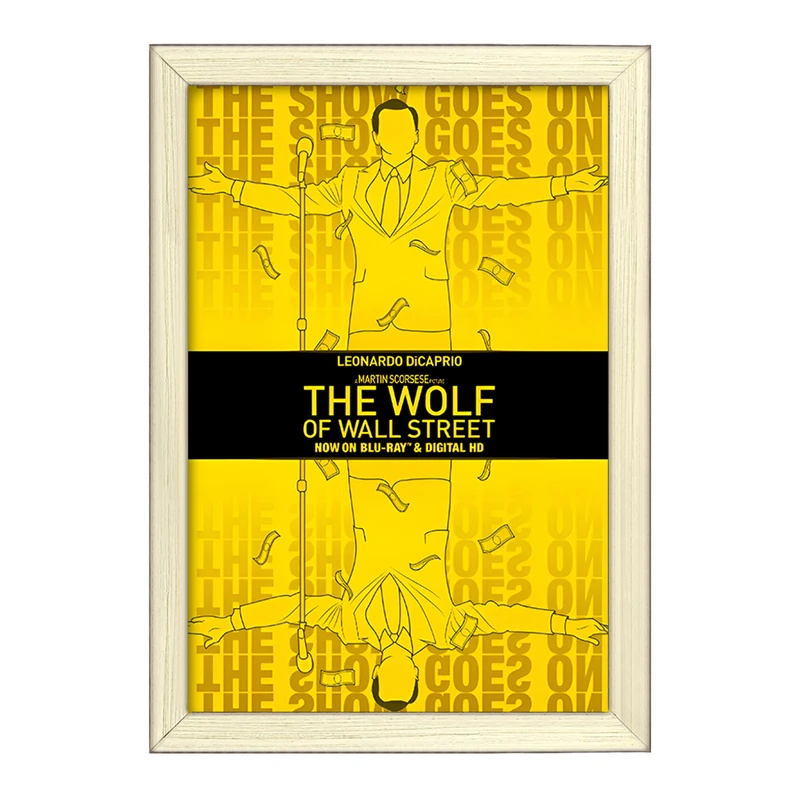 تابلو خندالو طرح گرگ وال استریت (The Wolf of Wall Stree) کد F13537