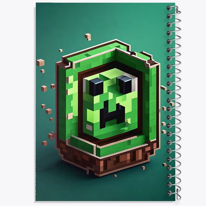 دفتر لیست خرید 50 برگ خندالو طرح ماینکرافت (Minecraft) کد F3529