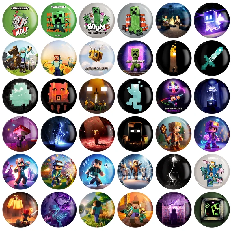 پیکسل خندالو طرح ماینکرافت (Minecraft) کد 194 مدل بزرگ مجموعه 36 عددی