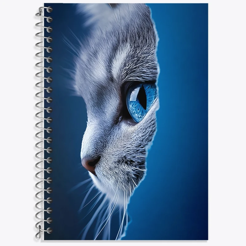 دفتر لغت 50 برگ خندالو طرح گربه چشم آبی کد F10725