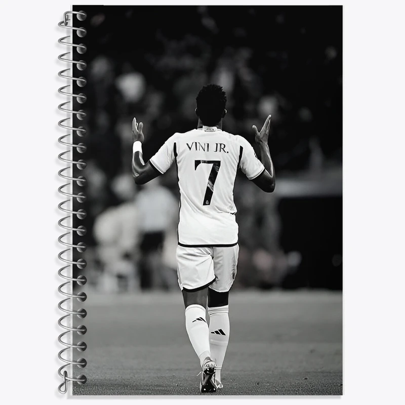 دفتر لغت 50 برگ خندالو طرح وینیسیوس جونیور (Vinicius Junior) کد F14299