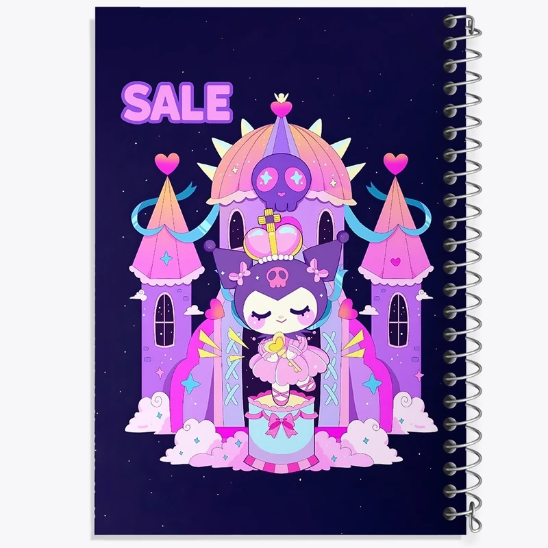 دفتر طراحی 50 برگ خندالو طرح کرومی (Kuromi) کد N4216