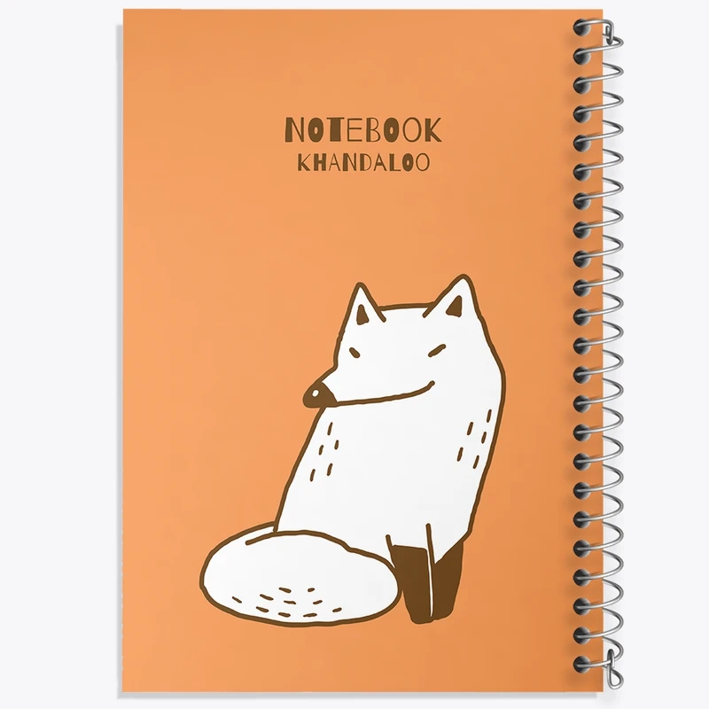 دفتر طراحی 50 برگ خندالو طرح روباه کد N866