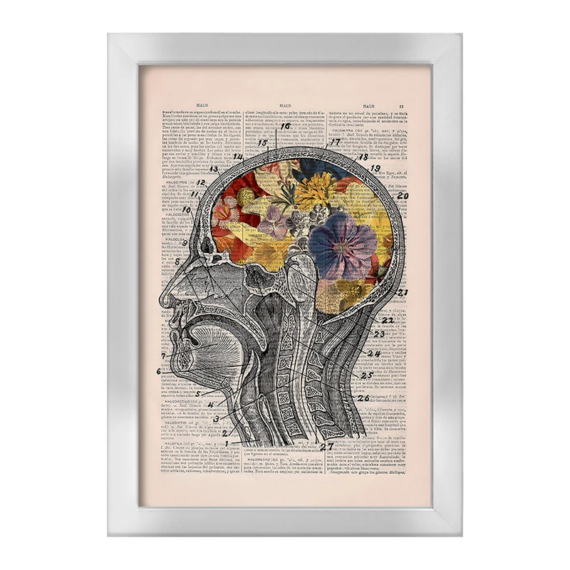 تابلو خندالو طرح آناتومی مغز (Brain Anatomy) کد F14038