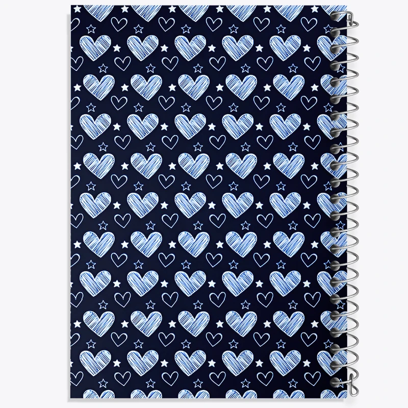 دفتر نقاشی 50 برگ خندالو طرح پترن قلبی کد N6066