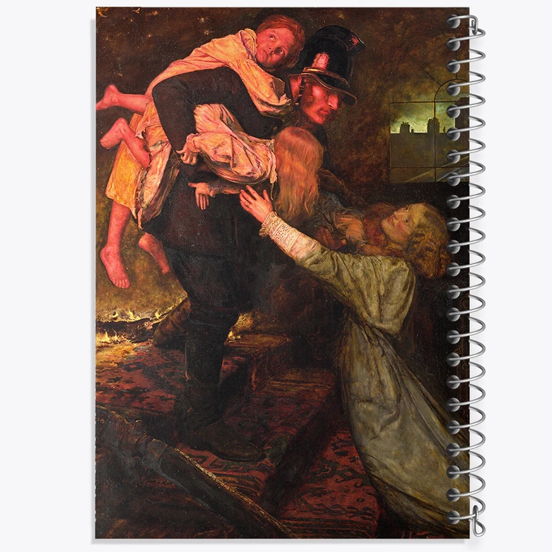 دفتر مشق 100 برگ خندالو طرح نقاشی نجات اثر سر جان اورت میلیس کد F12334