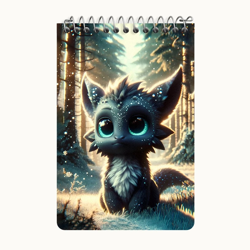 دفتر یادداشت 50 برگ خندالو طرح اژدهای بانمک کد F7529