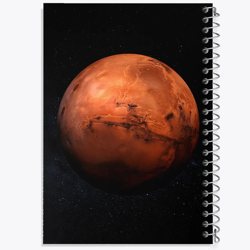 دفتر طراحی 50 برگ خندالو طرح سیاره مریخ کد 25348