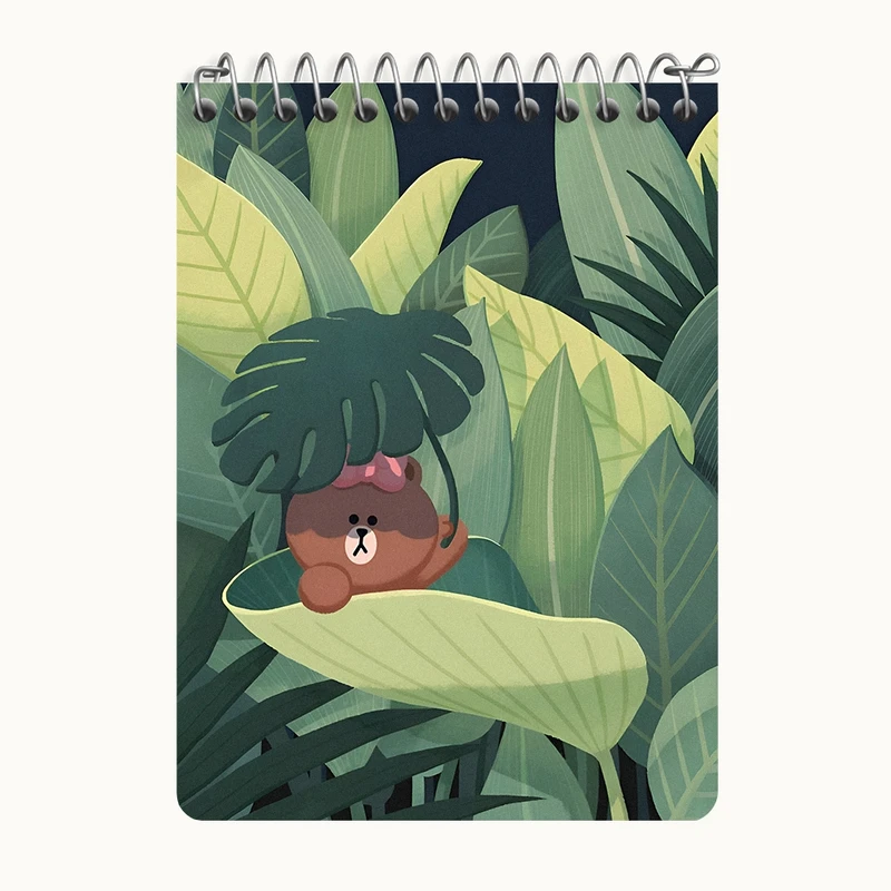 دفتر یادداشت 50 برگ خندالو طرح خرس کیوت کد N5104