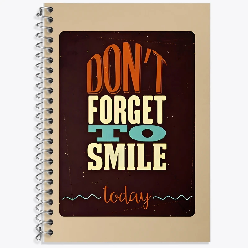 دفتر لغت 50 برگ خندالو طرح Don't Forget To Smile Today کد F10537