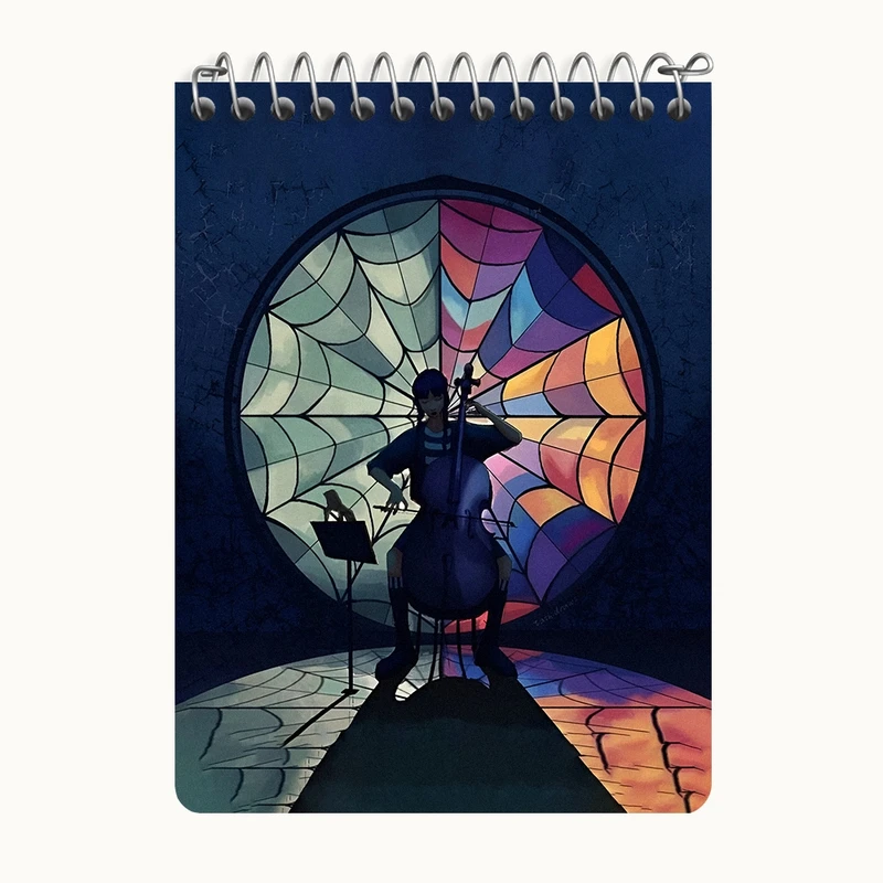 دفتر یادداشت 50 برگ خندالو طرح ونزدی (Wednesday) کد N2708