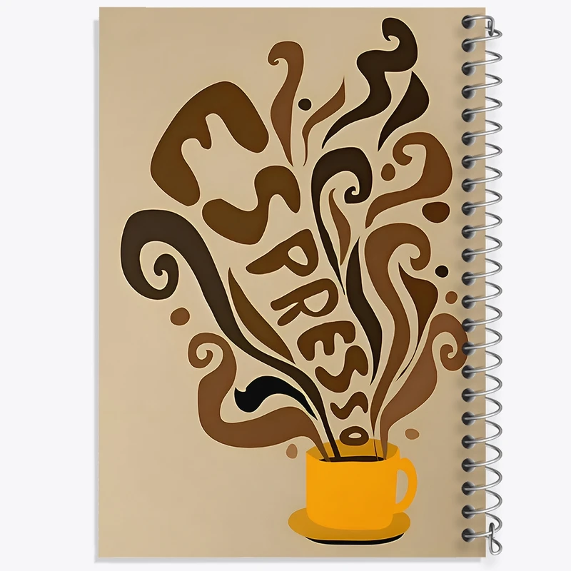 دفتر ژورنال نویسی 50 برگ خندالو مدل نقطه ای طرح اسپرسو کد F10422