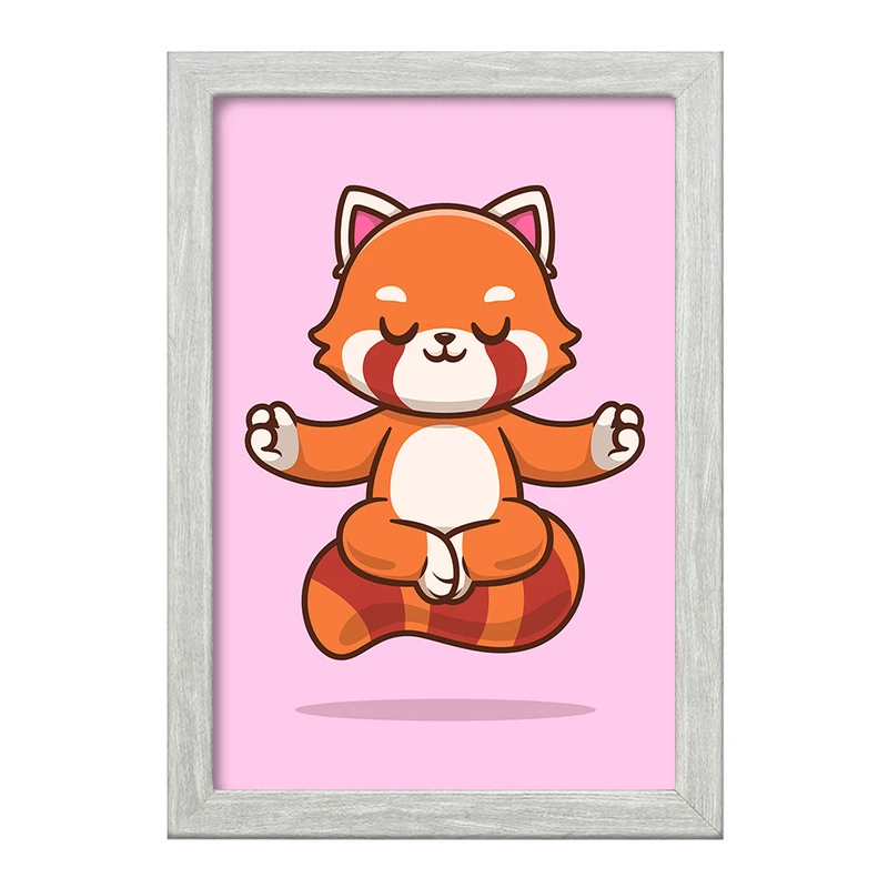 تابلو خندالو طرح  حیوانات بامزه پاندای قرمز کد 29440