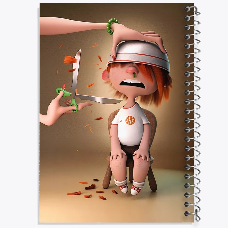 دفتر طراحی 50 برگ خندالو طرح پسرانه کد N6149