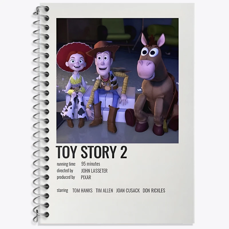 دفتر زبان 50 برگ خندالو مدل دو خط طرح داستان اسباب بازی (Toy Story) کد F14226