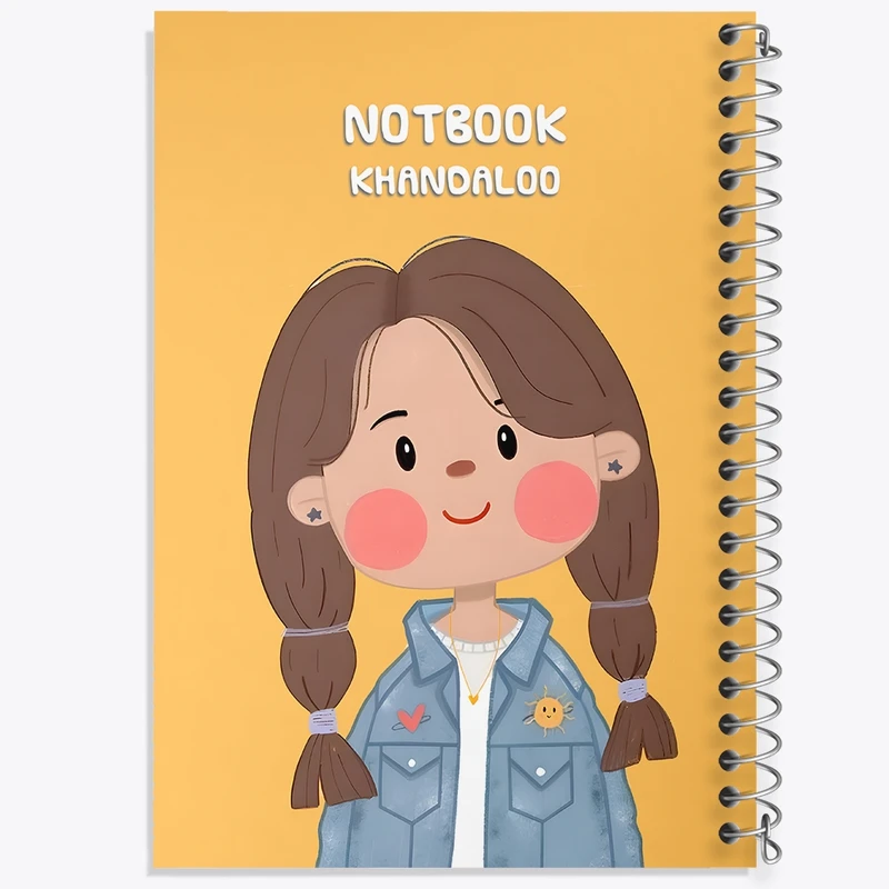 دفتر شطرنجی 50 برگ خندالو طرح دخترانه کد N7177