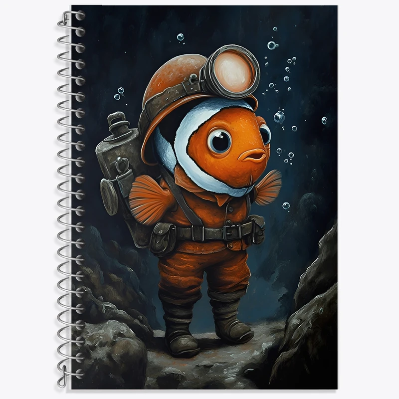 دفتر لغت 50 برگ خندالو طرح ماهی کد F11645