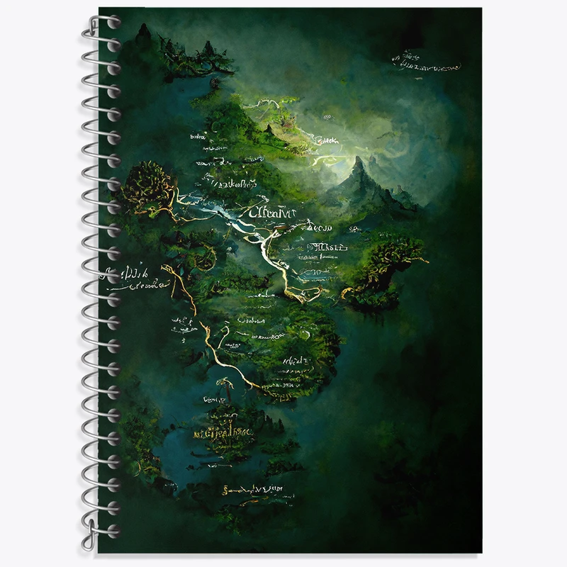 دفتر نت موسیقی 50 برگ خندالو طرح نقشه جهان کد N8047