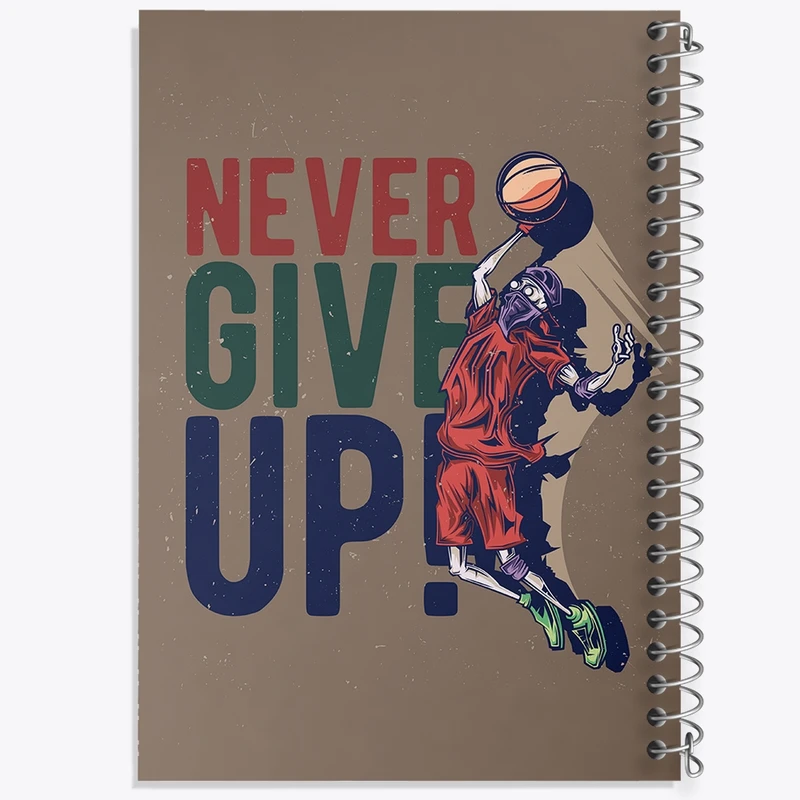 دفتر طراحی 50 برگ خندالو طرح بسکتبال Basketball کد 26472