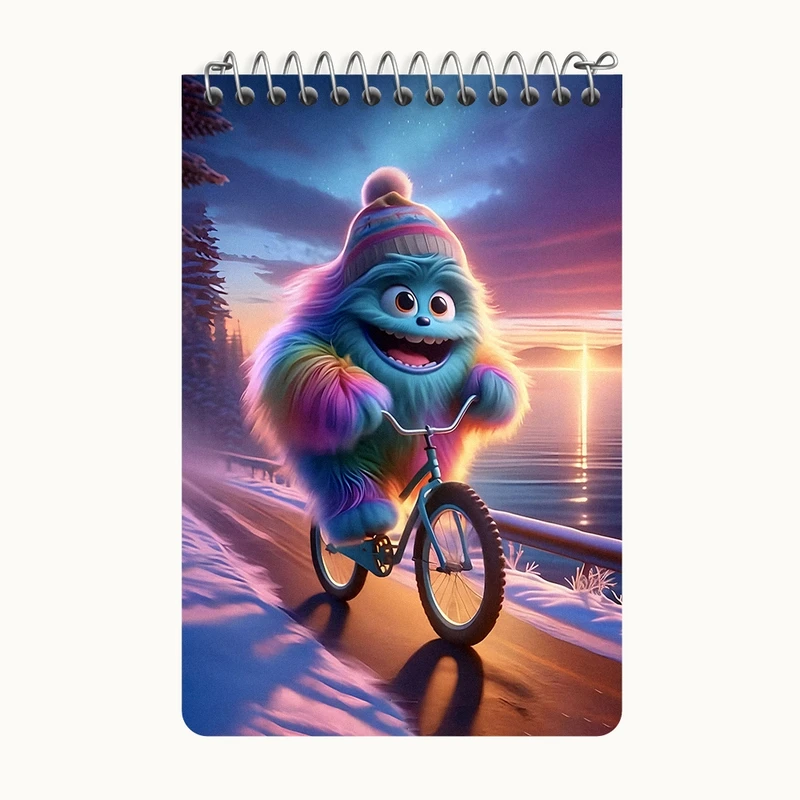 دفتر یادداشت 50 برگ خندالو طرح هیولای کیوت کد F6283