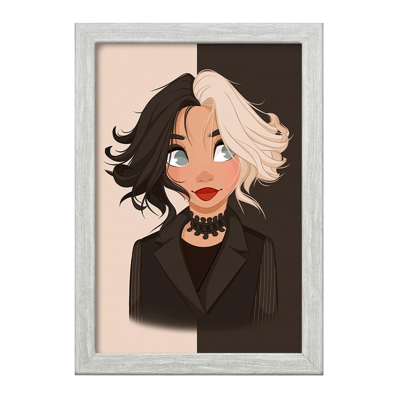 تابلو خندالو طرح کروئلا Cruella  کد 10747