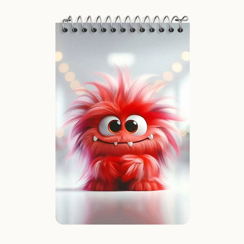 دفتر یادداشت 50 برگ خندالو طرح هیولای بامزه کد F5717