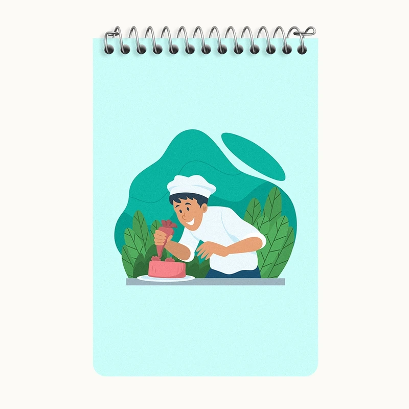 دفتر یادداشت 50 برگ خندالو طرح قناد کد F3643