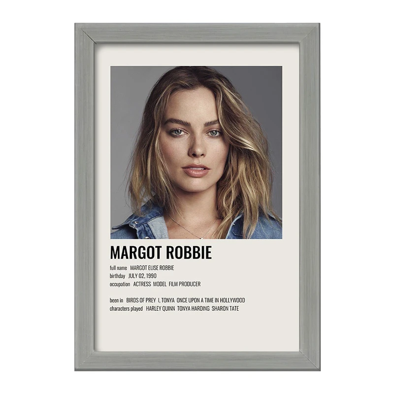 تابلو خندالو طرح مارگو رابی (Margot Robbie) کد F13137