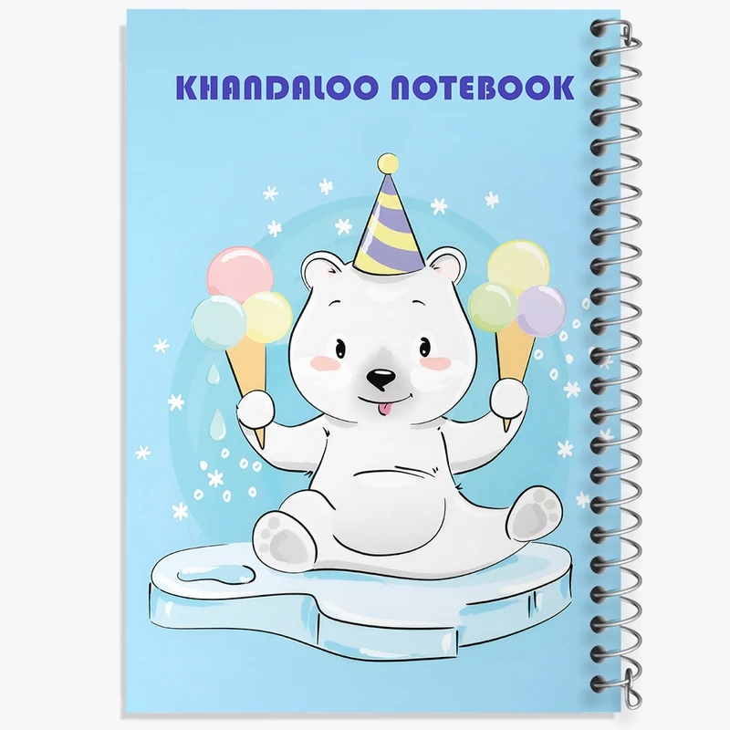 دفتر نقاشی 50 برگ خندالو طرح خرس قطبی بانمک کد N6205