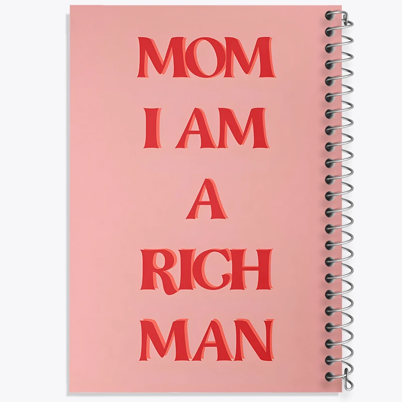 دفتر نقاشی 50 برگ خندالو طرح Mom I Am A Rich Man کد F4081