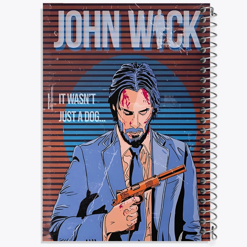 دفتر مشق 50 برگ خندالو طرح جان ویک (John Wick) کد F13555
