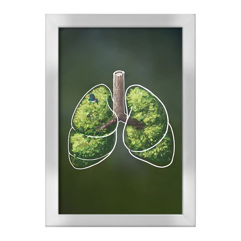 تابلو خندالو طرح ریه (Lungs) کد F14052