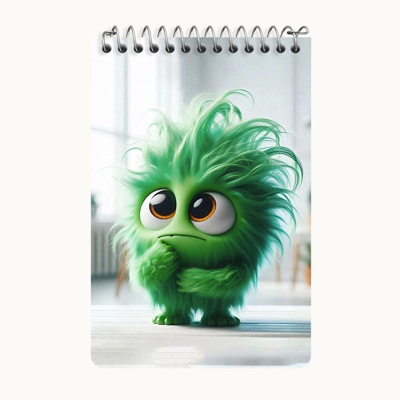 دفتر یادداشت 50 برگ خندالو طرح هیولای بامزه کد F5709